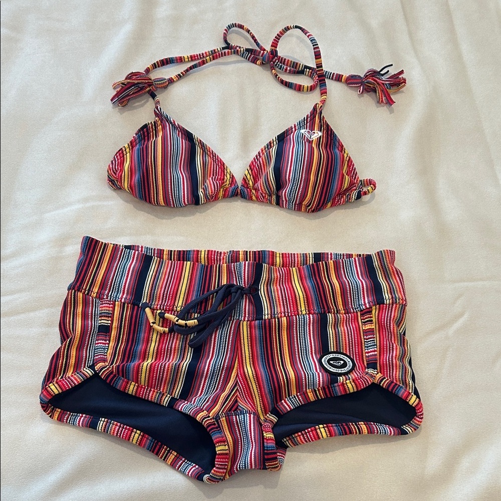 Colorful Striped swimsuit